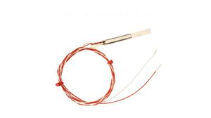 Resistance Thermometer with Steel Sheath 35mm Class B 100Ohm 250°C 1x Pt100, 2-Wire Circuit PTFE